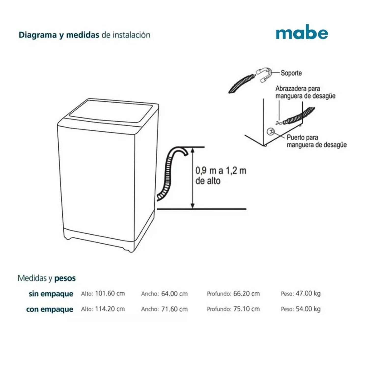 Lavadora Automática 16 Kg Diamond Gray Mabe - LMA6120WDGBB0