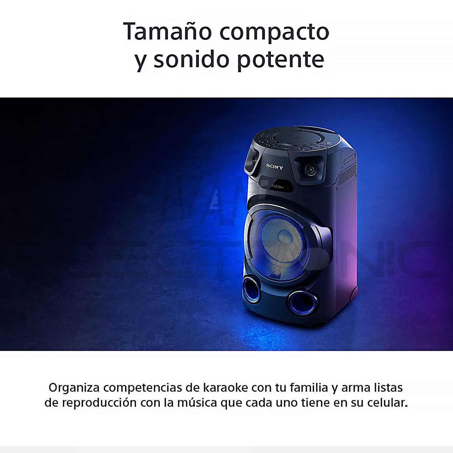 Equipo de Sonido Sony con Bluetooth y Karaoke MHC-V13