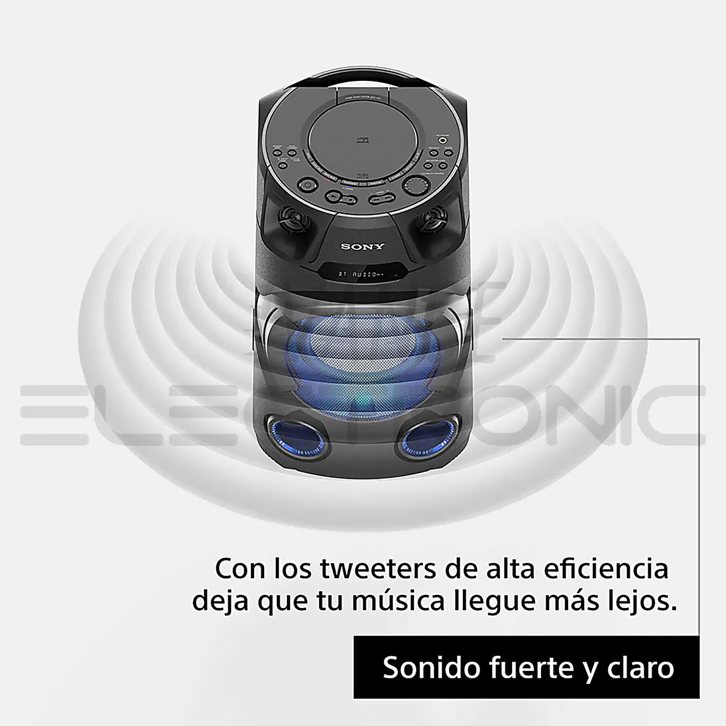 Equipo de Sonido Sony con Bluetooth y Karaoke MHC-V13