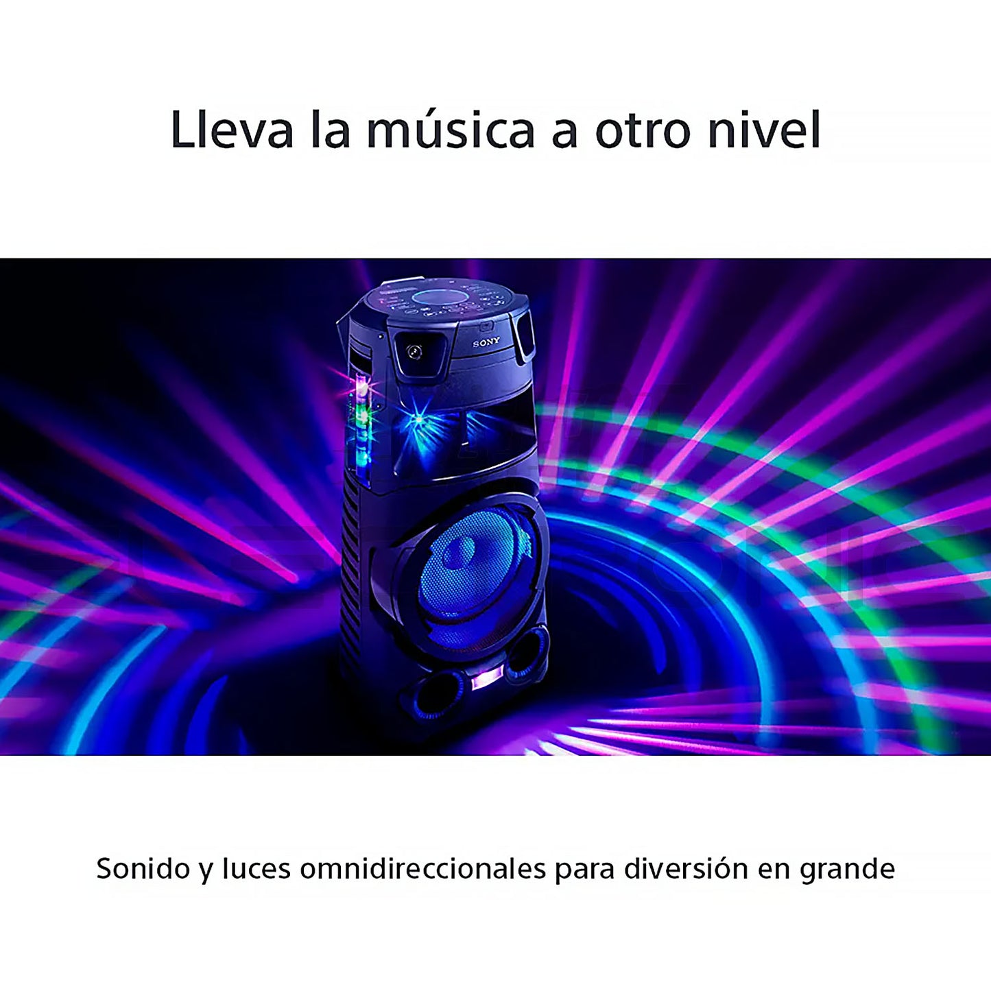 Equipo de Sonido SONY Bluetooth DVD HDMI Karaoke Luces fiesta MHC-V73D