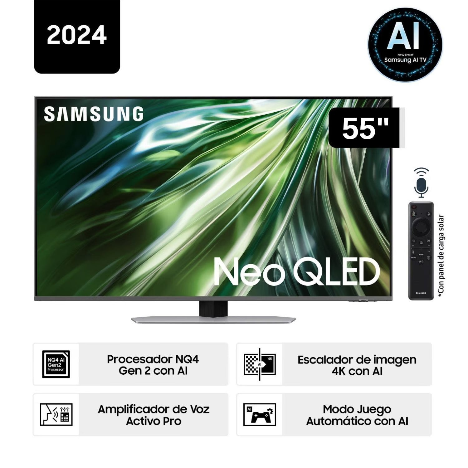Televisor Samsung 55" Neo QLED UHD 4K Smart TV Tizen QN55QN90DAGXPE