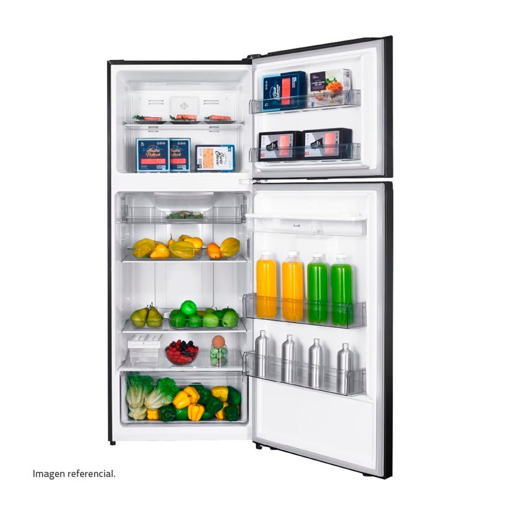 REFRIGERADORA INDURAMA 417LTS top Freezer DIGITAL Y DISPENSADOR COLOR NEGRO RI-478DN