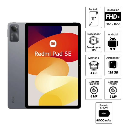 Tablet Xiaomi Redmi Pad SE 11" 128GB 4GB RAM Gris