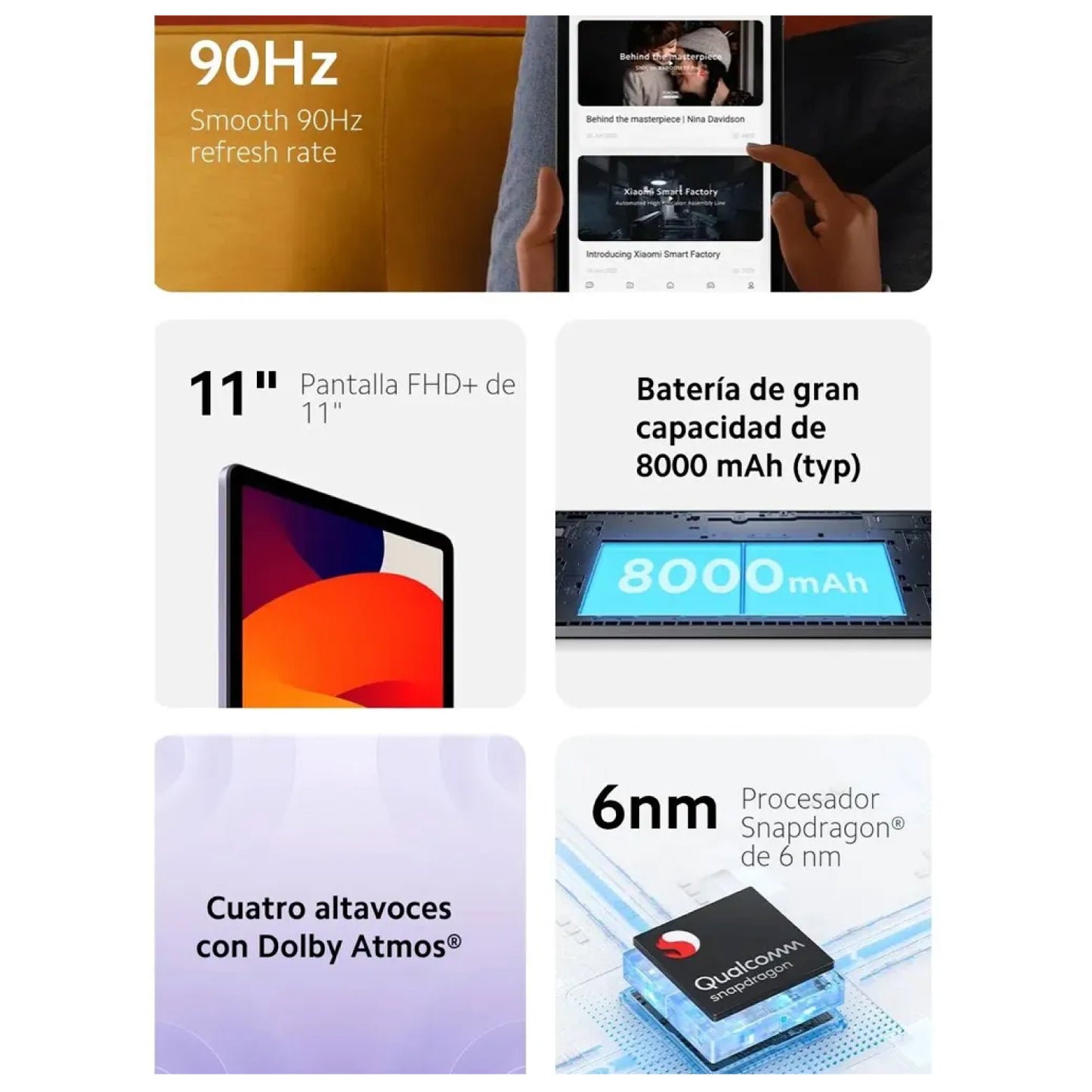 Tablet Xiaomi Redmi Pad SE 11" 128GB 4GB RAM Gris