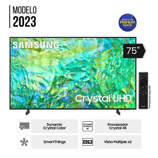 Televisor Samsung 75 pulg. LED Smart TV 4K UHD Crystal UN75CU8000GXPE