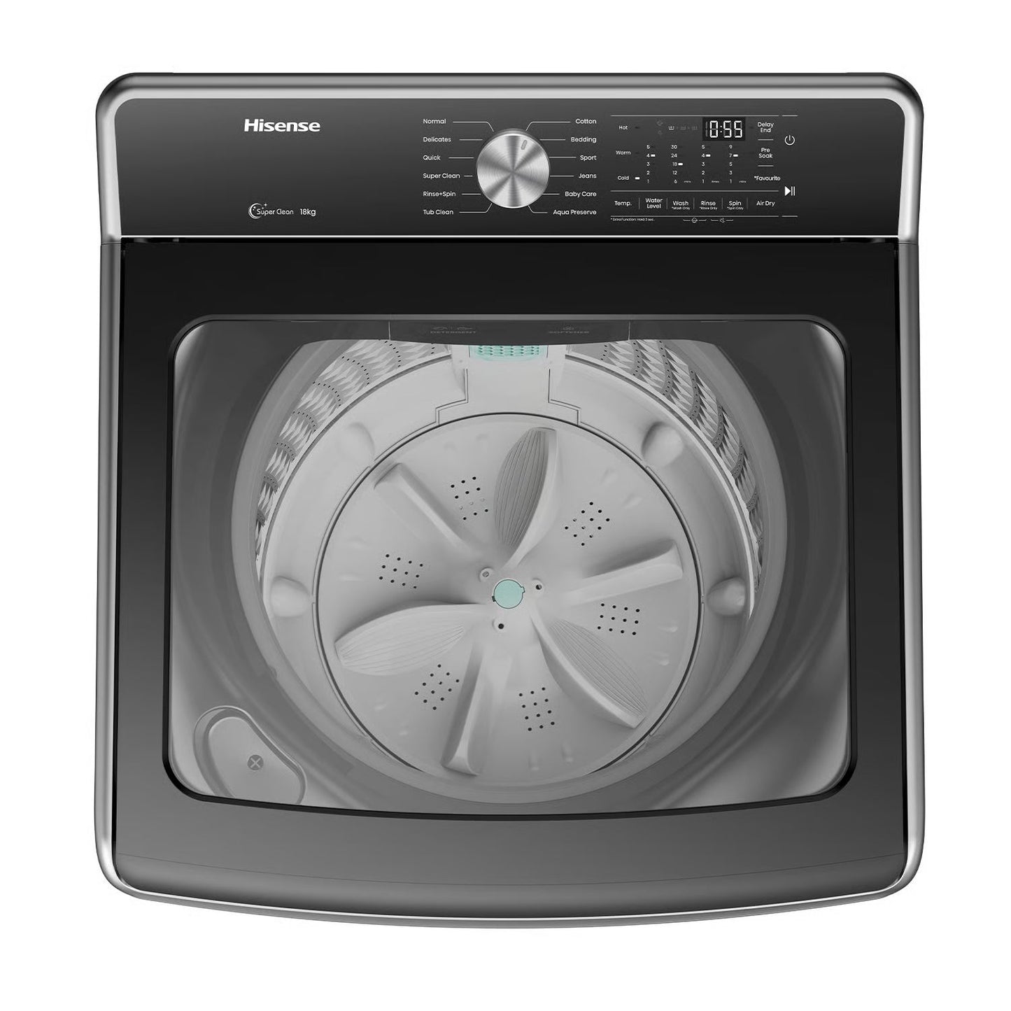 Lavadora Hisense WT3T2023UT Carga Superior 20Kg - Gris