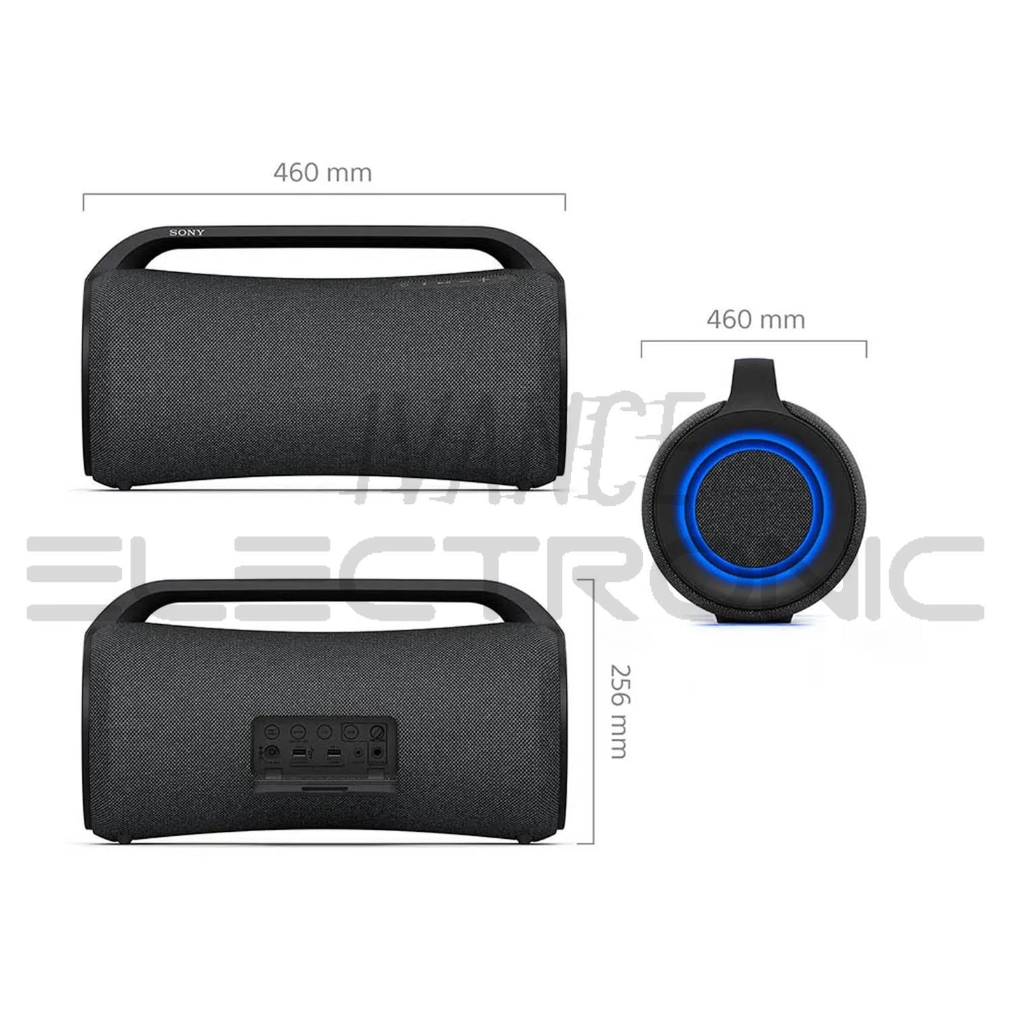 Parlante Bluetooth Inalámbrico Mega Bass Splashproof Batería 30 horas SRS-XG500