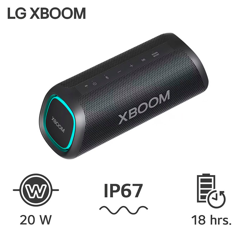 Parlante LG XBOOM Go XG5 20W Bluetooth IP67 Negro