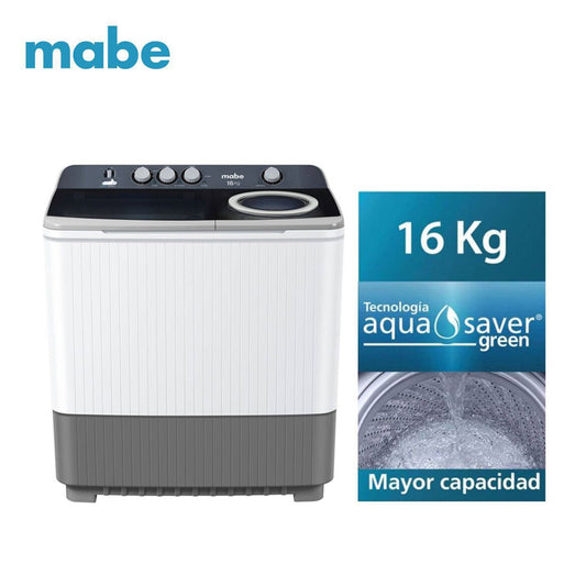 Lavadora Mabe Semiautomatica 16 Kg Blanco - LMD6124PBBB0